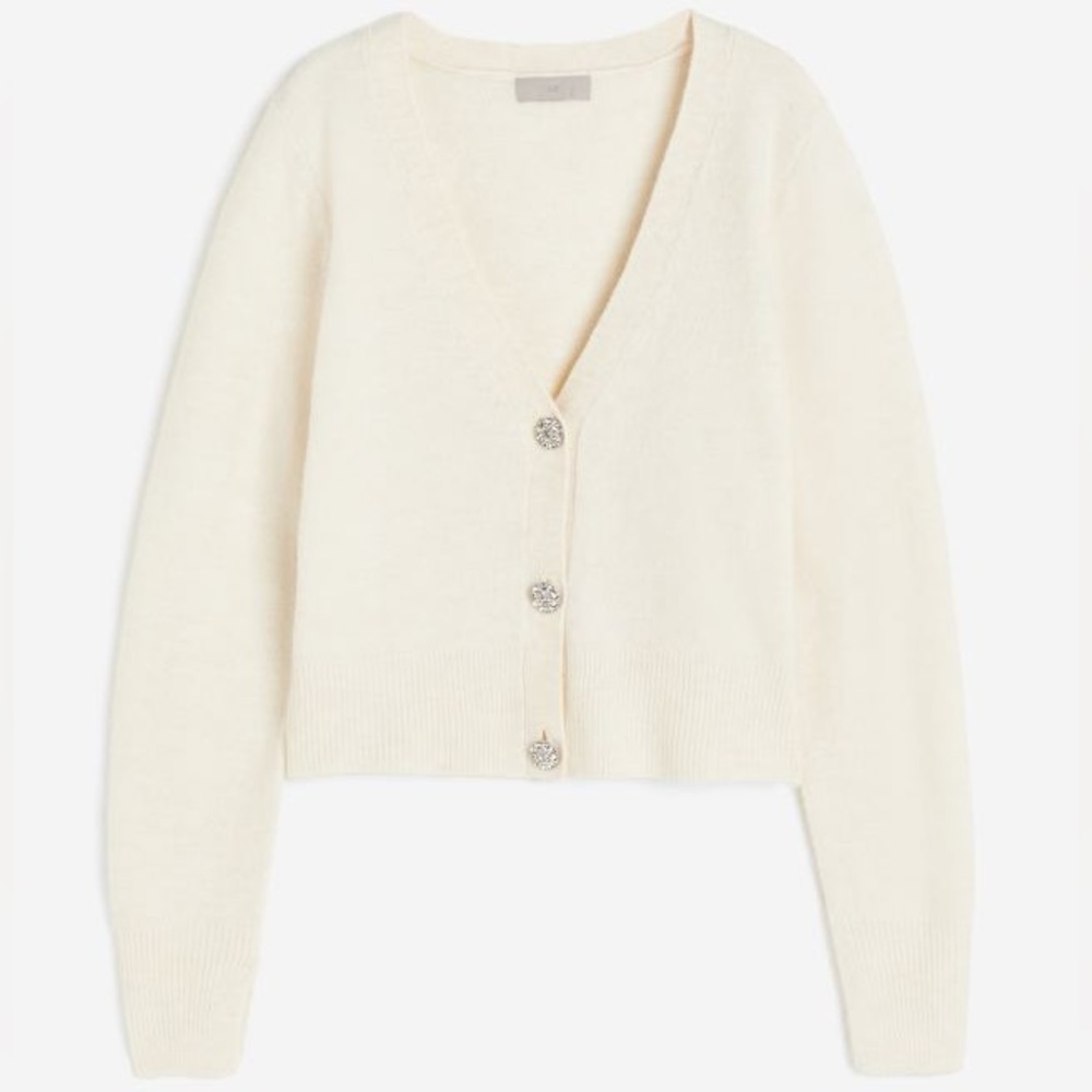 H&M Rhinestone Bytton Cardigan - size S. SOLD OUT ONLINE!